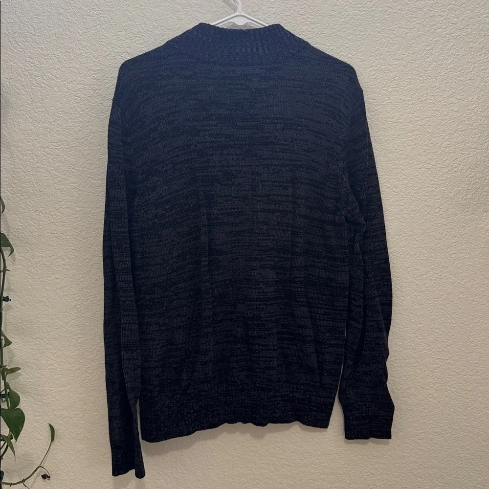 Urban Pipeline Men’s Quarter Zip Knit Sweater Dark Gray, Size L
